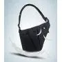 Fashion Left/Right Hand Shoulder Crossbody Bag, Sling Backpack,Multifunction Crossbody Bag for Outdoor Cycling Hiking Travel (Black, Right Hand)