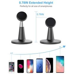 [Upgraded] Magnetic Cell Phone Stand for Desk, SUPERONE Desktop Phone Holder Compatible with iPhone 11 Pro Xs Xs Max Xr X 8 7 6, Samsung, Google Pixel and More