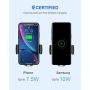 NANAMI Wireless Car Charger Mount,7.5W/10W Fast Charging Auto-Clamping Car Phone Holder Air Vent Compatible iPhone SE/11/11 Pro/11 Pro Max/XS Max/XS/XR/X/8 Plus,Samsung S20/S10/S9/S8/S7/Note 10+/9/8/5