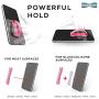 LoveHandle Universal Grip for Most Smartphones, Mini Tablets and Cases, Pink Aloha Design Colored Elastic Strap with Pink Base, LH-01-Aloha