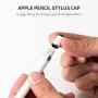 FRTMA [2 in 1] Replacement Cap Compatible with Pencil/Used as Stylus for All Touch Screen Tablets/Cell Phones (Pack of 3), White