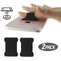 [2pc] Finger Strap Phone Holder - Ultra Thin Anti-Slip Universal Cell Phone Grips Band Holder for Back of Phone(Black)
