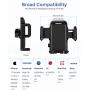 Mpow 033 Car Phone Mount, Windshield Long Arm Car Phone Holder with One Button Design and Anti-Skid Base Car Cradle Compatible iPhone Xs MAX,Xs,Xr,X,8,7,7P,6s, Galaxy S10,S9,S8,Google,LG,HTC(Black)
