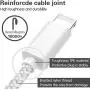 iPhone Charger, MFi Certified Lightning Cable 5 Pack [3/3/6/6/10FT] Extra Nylon Charging&Syncing Cord Compatible with iPhone 11/11 Pro/X/Xs Max/XS/XR/8/7/8Plus/6S/6S Plus/SE Silver&White