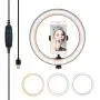 Laerion Camera Light Practical USB Interface Brightness Adjustable Fill Light Beauty lamp Selfie Ring Light On-Camera Video Lights Compatible with Phones and Cameras 6.3&quot(16cm)