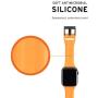 URBAN ARMOR GEAR UAG Compatible with Apple Watch 44mm 42mm Series 5/4/3/2/1 Silicone Band Scout [Orange] Slim Adjustable Waterproof Sporty Replacement Watch Strap