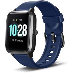 Anbes Health and Fitness Smartwatch with Heart Rate Monitor, Smart Watch for Home Fitness Tracking, Yoga, Exercise Bike, Treadmill Running, Compatible with iPhone and Android Phones for Women Men