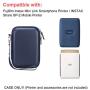 Canboc Carrying Case for Fujifilm Instax Mini Link Smartphone Printer, INSTAX Share SP-2 Mobile Printer, Mesh Pocket fits Fujifilm Instax Mini Instant Film, Cable, Travel Protective Cases, Dark Denim