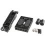 CAMVATE DSLR Baseplate Mount with Railblock Height Riser for 15mm Rail Rod Support System