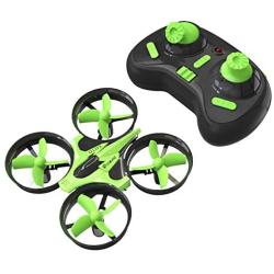 Mini Quadcopter Drone, EACHINE E010 2.4GHz 6-Axis Gyro Remote Control Best Nano Quadcopter Drone Boys Girls - Headless Mode, 3D Flip, One Key Return (Green)