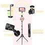 Ring Light 18" with Tripod Stand, Dimmable LED Ring Light 3 Light Modes 2700-5500K with Carry Bag for Camera, iPhone, Ipad, Photography, Selfie, Video Shooting, Makeup & YouTube