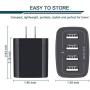 USB Wall Charger, 2-Pack Ailkin 4.8A 4-Port USB Plug Cube Portable Charging Box Wall Charger Plug, USB Charging Block, Adapter for Phone 11Pro Max/XR/XS MAX/8/7 Plus, Samsung Galaxy S5 S6 and More USB Wall Charger, 2-Pack Ailkin 4.8A 4-Port USB Plug Cube Portable Charging Box Wall Charger Plug, USB Charging Block, Adapter for Phone 11Pro Max/XR/XS MAX/8/7 Plus, Samsung Galaxy S5 S6 and More