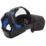 Head Strap Pad & Headband Gravity Pressure Reducing Head Pad Cushion for Oculus Quest & Oculus Go Headset Accessories with Comfortable PU Leather Surface & Soft Foam Pad (Blue, Oculus Quest)