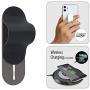 MOMOSTICK_MULTI BAND: Phone Grip/Stand/Holder | Phone Accessories | Phone Handle | Phone Strap | Finger Grip for All Smartphones, I Matte - Black