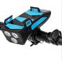 Kaigeli Bike Headlight,Bicycle Light,4-in-1 Bicycle Headlight Mobile Phone Holder Charger- Waterproof Speaker Mountain Bike Accessories