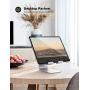Tablet Stand Adjustable, Lamicall Phone Stand : Desktop Stand Holder Dock Compatible with Phone Xs Max XR, New iPad 2018 Pro 9.7, 10.5, Air Mini 2 3 4, Kindle, Accessories, Tab (4-13 inch) - Silver