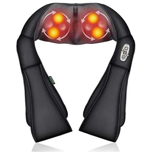 Comfier Shiatsu Neck and Shoulder Massager- Deep Kneading Massage Pillow with Heat, Back Massager, Pillow Massager as Best Gift for Men/Father/Women Comfier Shiatsu Neck and Shoulder Massager- Deep Kneading Massage Pillow with Heat, Back Massager, Pillow Massager as Best Gift for Men/Father/Women