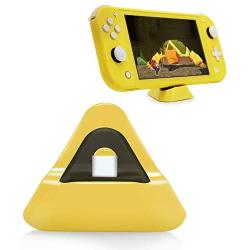 Charging Stand for Nintendo Switch Lite and Nintendo Switch,Portable Charging Dock Station for Switch Lite with Input Port Type-C（Yellow）