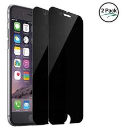 Entwth Cell phone Screen Protector(Privacy Black,2 Pack),Compatible iPhone 7/8 4.7" Screen Privacy Screen Protector Anti-Spy Tempered Glass Screen Premium Anti-Scratch/Fingerprint,Easy Install Bubble Free