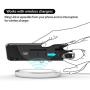 iRing Link-Detachable Plate for Wireless Charging, Include Hook Mount for Wall or Car Cradle. Original AAUXX Cell Phone Ring Grip Finger Holder Mobile Stand, Universally Compatible(Matt Black)
