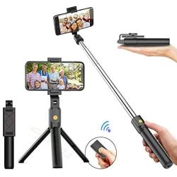 Bluetooth Selfie Stick Photo Wireless Tripod Compatible with Apple 11 Huawei Samsung Mobile Phone Live Broadcast Support Integrated Selfie Stick Multi-Function Selfie Stick Telescopic