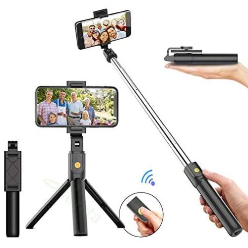 Bluetooth Selfie Stick Photo Wireless Tripod Compatible with Apple 11 Huawei Samsung Mobile Phone Live Broadcast Support Integrated Selfie Stick Multi-Function Selfie Stick Telescopic