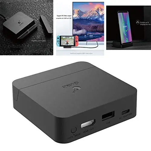 Gulikit Mini Pocket Switch Dock Set Charging Stand w/HDMI Out Adapter and USB 3.0 Port Compatible with Nintendo Switch, Samsung S9+ Note 9 S8, Huawei P30 etc. Type-c Smartphones Gulikit Mini Pocket Switch Dock Set Charging Stand w/HDMI Out Adapter and USB 3.0 Port Compatible with Nintendo Switch, Samsung S9+ Note 9 S8, Huawei P30 etc. Type-c Smartphones