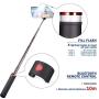 TWING Selfie Stick Tripod Bluetooth All in 1 Extendable Selfie Stick Wireless Remote and Tripod，Rechargeable LED Fill Light，Extends to 39.4"，Selfie Stick for iPhone/Android Devices (Black)