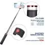 TWING Selfie Stick Tripod Bluetooth All in 1 Extendable Selfie Stick Wireless Remote and Tripod，Rechargeable LED Fill Light，Extends to 39.4"，Selfie Stick for iPhone/Android Devices (Black)