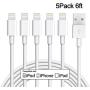 iPhone Charger, Sundix 5 Pack 6ft Lightning Cable iPhone Charging Syncing Cord Charger Cable Compatible iPhone X 8 8Plus 7 7Plus 6S 6Splus 6 6Plus SE 5 5S 5C More