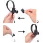 CamKix UTV Side by Side Roll Bar Phone Mount Compatible with Polaris RZR, General, Ranger and Most Other UTV Brands - Holds Smartphones, GoPro, Other Action Cams - Phone Holder Clip, GoPro Mount Incl