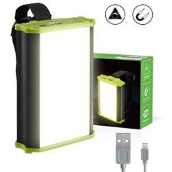 LE Rechargeable LED Camping Lantern, 4400mAh Power Bank, 330lm, Dimmable, Small Tent Light with Magnetic for Outdoor, Hiking, Fishing, Emergency and More