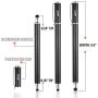 Bargains Depot (2 Pcs)[0.18-inch Fine Tip ] Stylus Touch Screen Pens 5.5" L Perfect for Drawing Handwriting Gaming Compatiable with Apple iPad iPhone Samsung Tablets and all Other Touch Screens Come with 10 Extra Rubber Tips