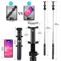 Selfie Stick Bluetooth, Newest Version Extendable Selfie Stick with Wireless Remote and Tripod for iPhone Xs MAX/XR/XS/X/iPhone 8/8 Plus/iPhone 6/Galaxy S9/S9 Plus/Note 8 Google, Huawei and More