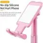 Cell Phone Stand, Jiduo Phone Holder Adjustable Height Smart Phone Accessories Compatible with Ipad Tablet for Desk Bedside Office Foldable (Pink) Cell Phone Stand, Jiduo Phone Holder Adjustable Height Smart Phone Accessories Compatible with Ipad Tablet for Desk Bedside Office Foldable (Pink)