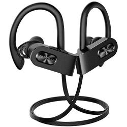 Mpow FLAME2 Bluetooth Headphones Sport, 12Hrs & Bluetooth 5.0 Wireless Sport Earphones, IPX7 Waterproof Bluetooth Headset W/CVC 6.0 Noise Cancelling Mic, Bluetooth Earphones w/Comfort-Slanting, Black