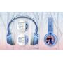 eKids Disney Frozen 2 Wireless Bluetooth Portable Kids Headphones with Microphone, Anna & Elsa Volume Reduced to Protect Hearing Stream Disney Plus, Adjustable Kids Headband for School Home Travel