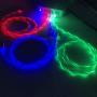 YICHUMY 3 Packs Led Flowing Phone Charging Cable Glow in The Dark USB Charger Cable Compatible with Phone 11 Pro Max/XR/XS MAX/X/Phone 8 Plus/7 Plus/LED Visible Flowing Charging Cord (Blue/Green/Red)