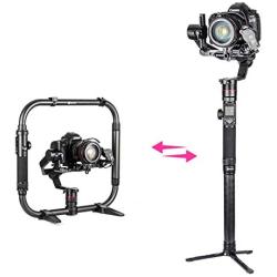 FeiyuTech Feiyu AK4000 Dual Handle Grip kit, 3-Axis Gimbal Stabilizer for Camcorder Mirrorless DSLR Digital Nikon Canon Sony Cameras, Max Payload 4.0kg (Come with a Free AFII Follow Focus servo)