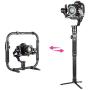 FeiyuTech Feiyu AK4000 Dual Handle Grip kit, 3-Axis Gimbal Stabilizer for Camcorder Mirrorless DSLR Digital Nikon Canon Sony Cameras, Max Payload 4.0kg (Come with a Free AFII Follow Focus servo)
