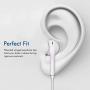 Earbuds, Microphone Earphones Stereo Headphones Noise Isolating Headset Fit Compatible with iPhone Xs/XR/XS Max/iPhone 7/7 Plus iPhone 8/8Plus /iPhone Earphones (1Pack)