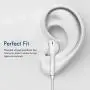 Earbuds, Microphone Earphones Stereo Headphones Noise Isolating Headset Fit Compatible with iPhone Xs/XR/XS Max/iPhone 7/7 Plus iPhone 8/8Plus /iPhone Earphones (1Pack)
