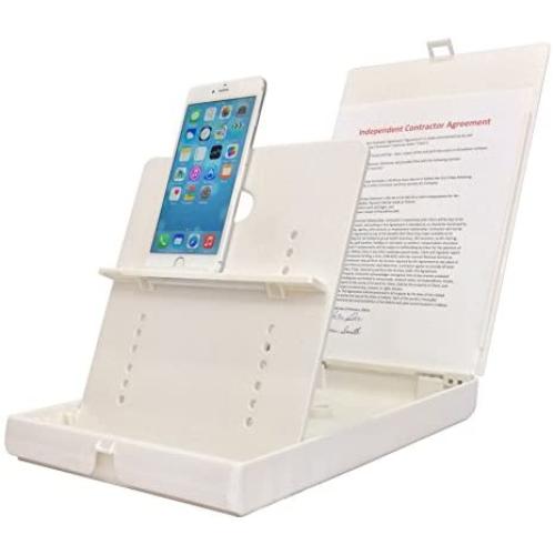 ScanJig Pro Plus - Document Scanning Stand for Phones & Tablets (iPad Pro) + Book Scanning Accessory. Helps The Blind, Visually Impaired, Fine Motor Difficulties