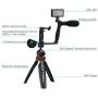 Powerextra Smartphone Video Stabilizer Rig Kit with Microphone + Light Diffuser + Mini Tripod for iPhone Samsung Huawei Nikon Sony Fujifilm Fit for Most Phones and Cameras