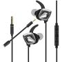 BlueFire Gaming Earphone Wired E-Sport Earphone Noise Cancelling Stereo Bass Gaming Earbuds with Mic & PC Adapter for PS4, Xbox one, Laptop, Nintendo Switch, Computer, PC, Smart Phone