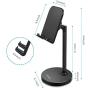 AONKEY Adjustable Cell Phone Stand, Desk Cellphone Holder Compatible with iPhone Xs Max XS XR X 6 6S 7 8 Plus, All Android Smartphone & iPad& Other 7”-13” Tablets
