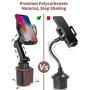Cup Holder Phone Mount for Car, SUPERONE Adjustable Cup Holder Car Mount Compatible with iPhone 11, 11 Pro, 11 Pro Max, XS Max, XS, XR, Galaxy S20 Ultra, S20+, S20 and More