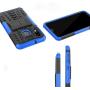 ComoUSA Designed for Galaxy A10e Case with 9H Tempered Full Glass Screen Protector, Shockproof Slim Protective with Kickstand Hard Phone Cover for Samsung Galaxy A10e Phone (Blue)