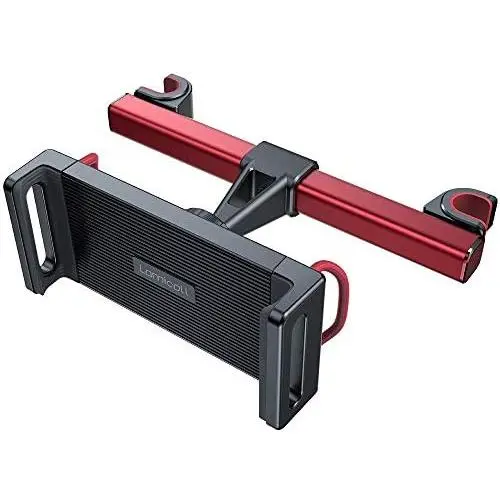Headrest Tablet Holder, Car Tablet Mount - Lamicall Headrest Stand Cradle Compatible with Devices Such as iPad Pro Air Mini, Galaxy Tabs, Other 4.7-12.9" Cell Phones and Tablets - Red Headrest Tablet Holder, Car Tablet Mount - Lamicall Headrest Stand Cradle Compatible with Devices Such as iPad Pro Air Mini, Galaxy Tabs, Other 4.7-12.9" Cell Phones and Tablets - Red