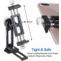 Phone Holder Adapter for Tripod Stand, Arca QR, 1/4" Screw Mount, 360 Degree Ball Head Rotate & Tilt Vertical & Horizontal, On Table Phone Stand, Fits iPhone 6 7 8 X 11 Pro Se Samsung Phone Clamp